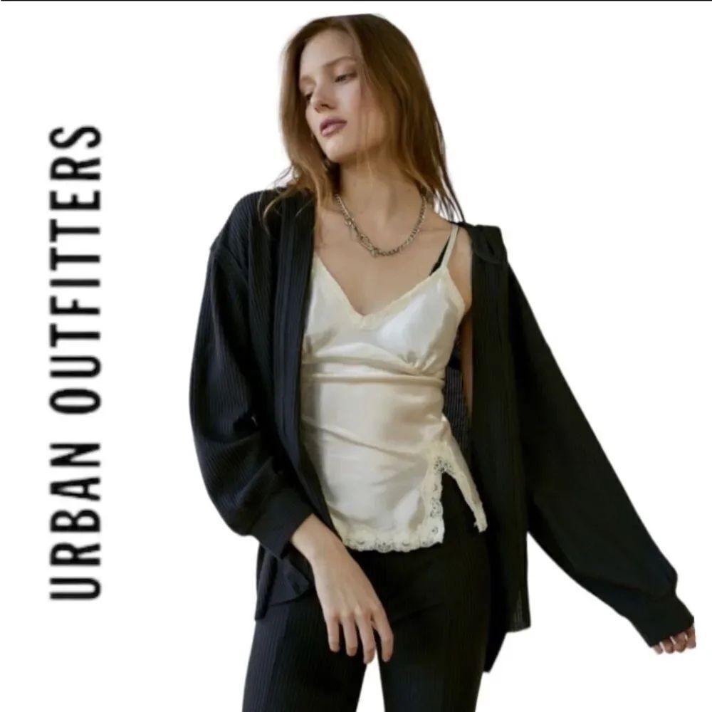 NEW Out From Under UO Urban Outfitters Colette Open-Front Hooded Cardigan M